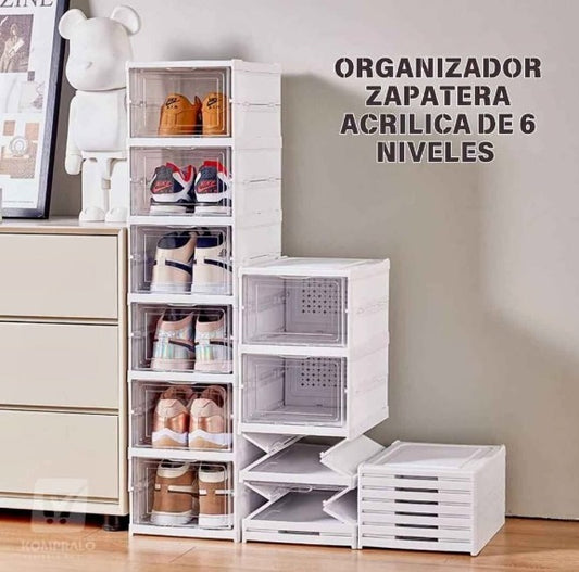 ZAPATERA PLEGABLE 6 NIVELES